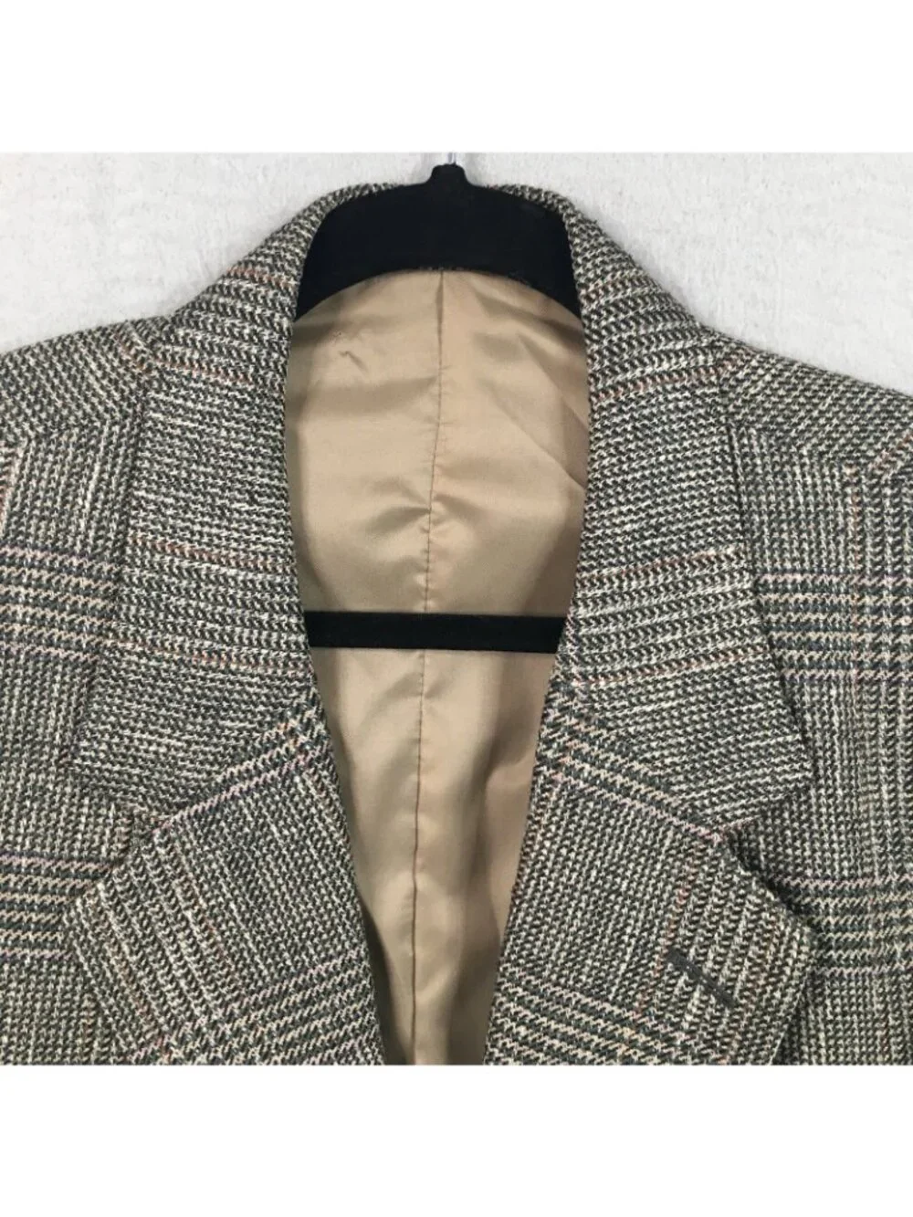 Old Money Blazer Mens 39 Gray Tweed Sport Coat Stromberg Jacket Glenn Plaid